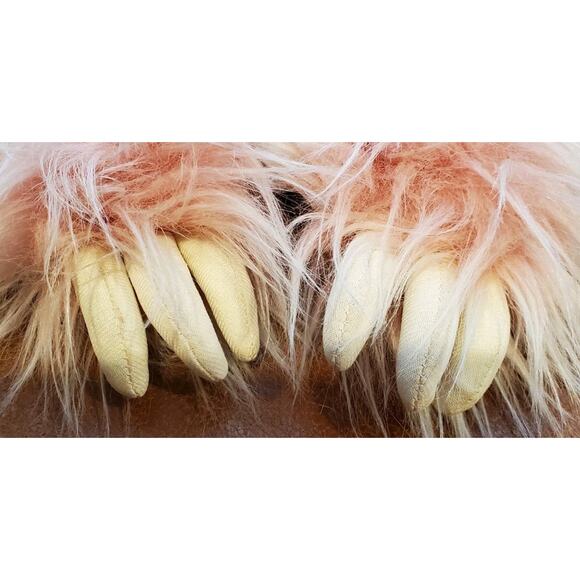 14 Inch Aurora Purely Luxe Fuzzy Pink Sloth Stuffed Animal Plush Toy With Claws - Picture 8 of 12